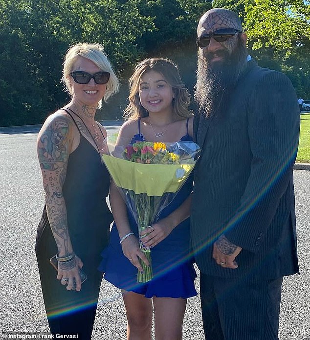 Emmarae with her father Frank Gervasi and stepmother Alyson