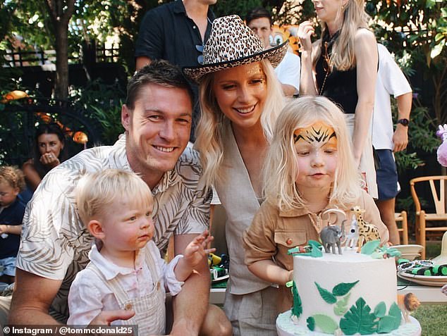 The couple are also parents to daughter Bella, five, and son Leo, three. Everything in the photo