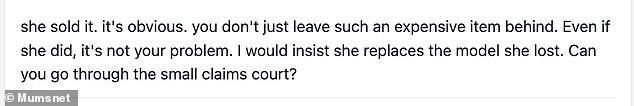 Many were quick to comment with their own thoughts on the awkward situation, with some saying they believe the bride sold the Airwrap to her friends or kept it for herself.