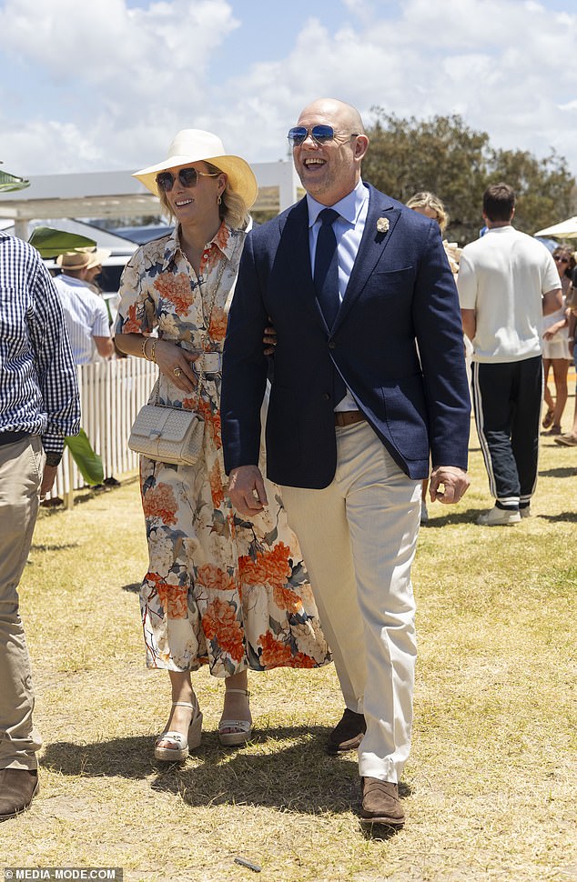 Zara, 43, and Mike, 46, are long-time supporters of the Magic Millions event, for which Zara is an ambassador.