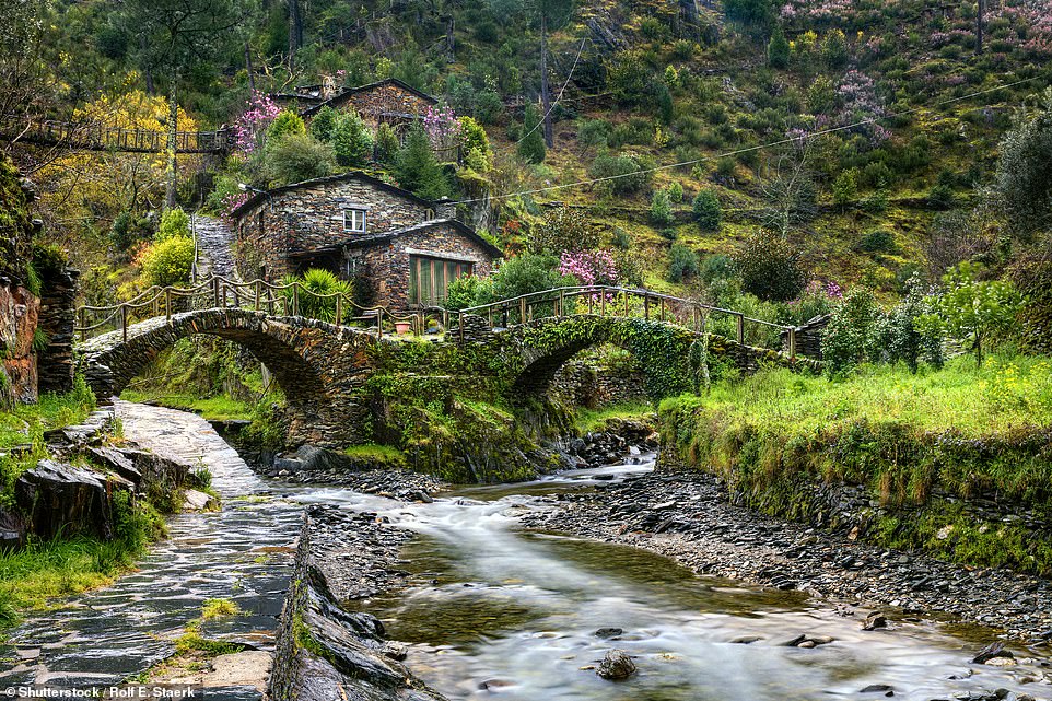 FOZ D'EGUA, EASTERN PORTUGAL: Foz d'Egua is located in a 