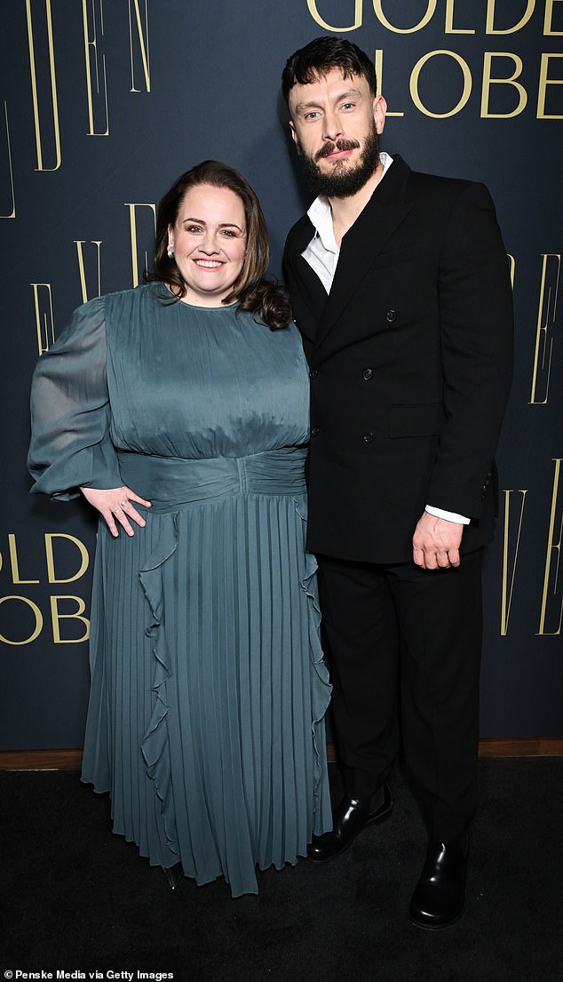 Baby Reindeer stars Jessica Gunning and Richard Gadd posed on the red carpet at the event.