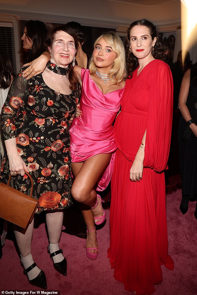 Lynn Hirschberg, Editor-at-Large, W Magazine, Sabrina Carpenter and Sara Moonves, Editor-in-Chief, W Magazine