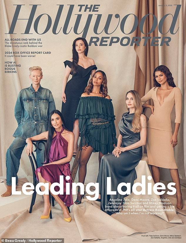 As Hollywood's most influential stars, Tilda, Demi, Mikey, Zoe, Angelina and Zendaya (LR) met for the first time to talk about their lives on and off screen.