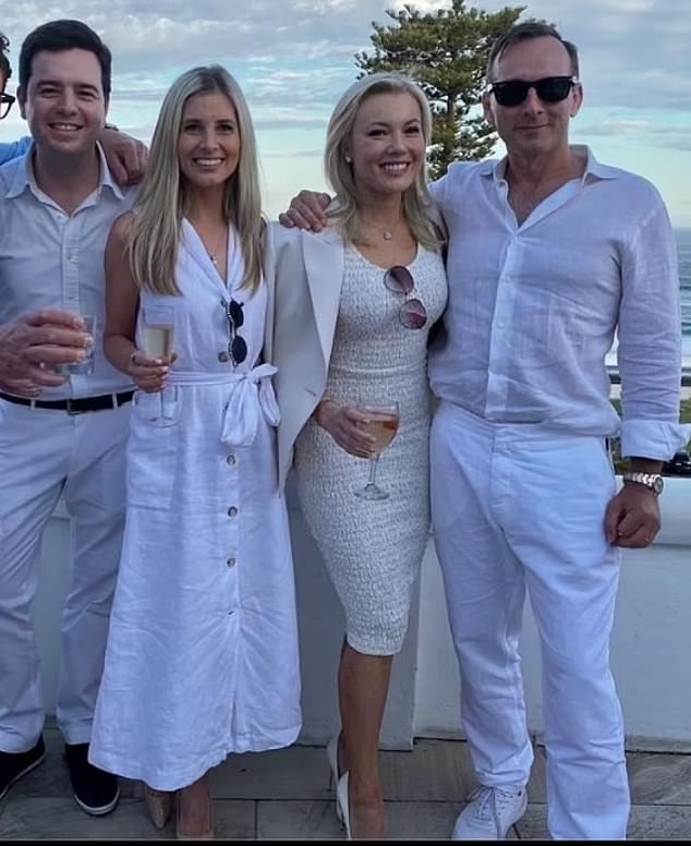 The Nassers, on the left, and the Aitkens, on the right, socialized together as wealthy, powerful couples, with Ellie and Hollie feted as leading figures on Sydney's social circuit.