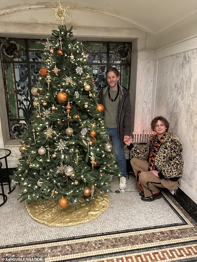 Last year they spent time with their friends for New Year's, including Criminal Minds star Matthew Gray Gubler (seen here with Baena).