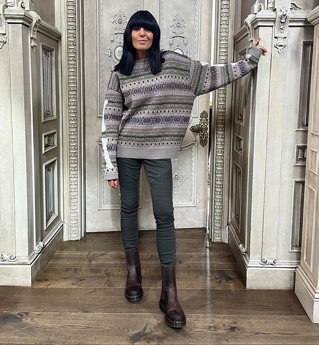 Japanese designer Kapital puts a Fair Isle knit twist on Claudia with the bones of a skeleton in the design.