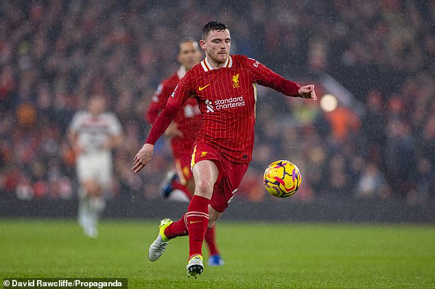 Andrew Robertson was at fault for the goal that allowed Manchester United to earn a late equaliser.