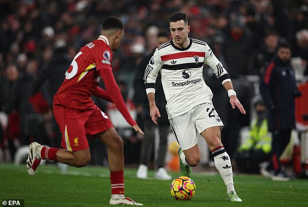 Diogo Dalot made Alexander-Arnold's night a misery for Manchester United's left side