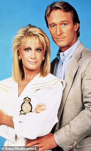 Van Ark is best known for her role as Valene Ewing on Knots Landing. Her character endured an on-again, off-again relationship with her husband Gary Ewing, played by Ted Shackelford (pictured).