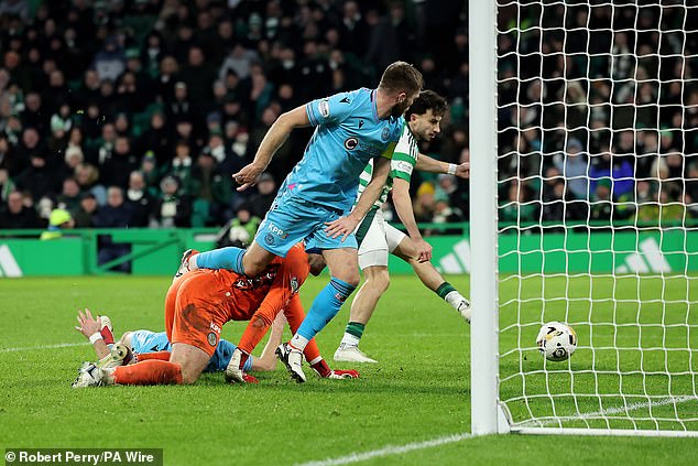 German winger Kuhn scores the final goal in Celtic's 3-0 victory over St Mirren