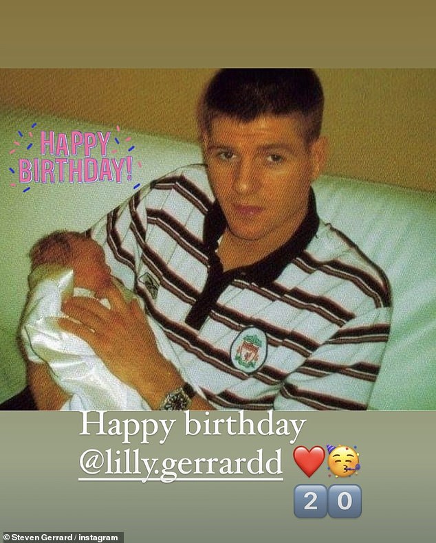 The famous footballer-turned-coach posted a photo of him and Lilly as a baby on his 20th birthday in 2024.