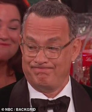 The likes of Tom Hanks and Gwyneth Paltrow were left with stunned looks when the actor mocked Felicity Huffman over the 2020 college admissions scandal.