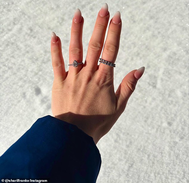 She shared a photo on Instagram last week, showing a ring on her manicured left hand - as she announced her engagement and told her 621,000 followers that she will no longer share details about her personal life.