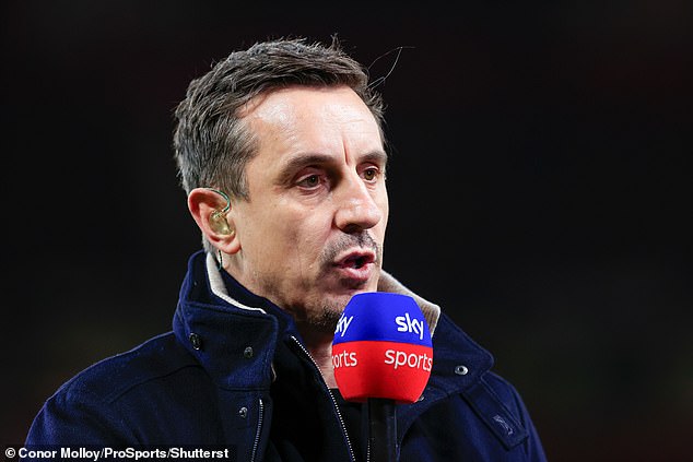 Gary Neville admitted that he felt sorry for Zirkzee after his own fans mocked him.