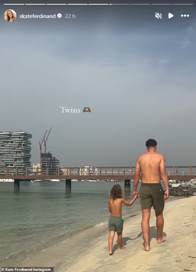 Later, the young man held his older brother's hand as they walked along the boardwalk.