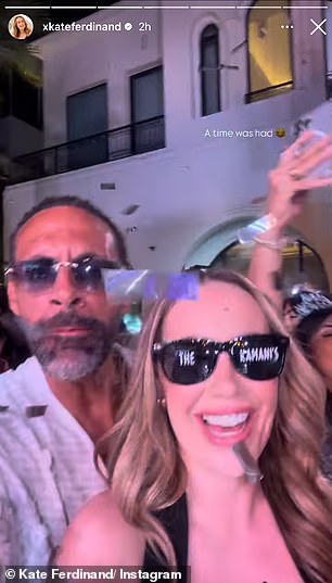 Another clip shared by Kate showed her and Rio having the time of their lives while sporting 'The Kamanis' sunglasses.