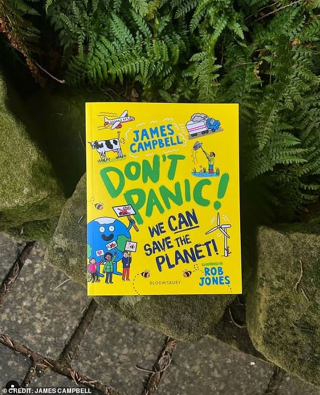 One of Campbell's books inspired by climate change. He has planted 200 trees and grows fruits and vegetables in his 'food forest' garden