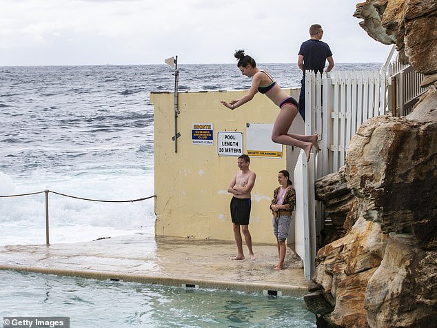 Despite efforts by authorities to stop cliff jumping at Brontë Baths (pictured) by installing barbed wire and spiked posts, it remains a popular activity.