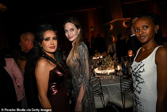 The two were seen catching up at the Golden Globe Awards at the Beverly Hilton Hotel in Los Angeles on Sunday night. Zahara is on the right.