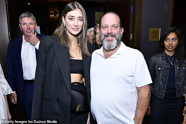 Haley Heiberger and Andrew Heiberger join DuJour Media's Jason Binn in honor of fall cover stars Tony and Sage Robbins at The Venue on Music Row on September 19 in New York City