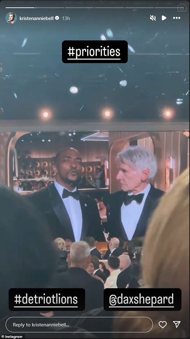 Harrison Ford and Anthony Mackie took the stage presenting the award for Best Animated Feature.