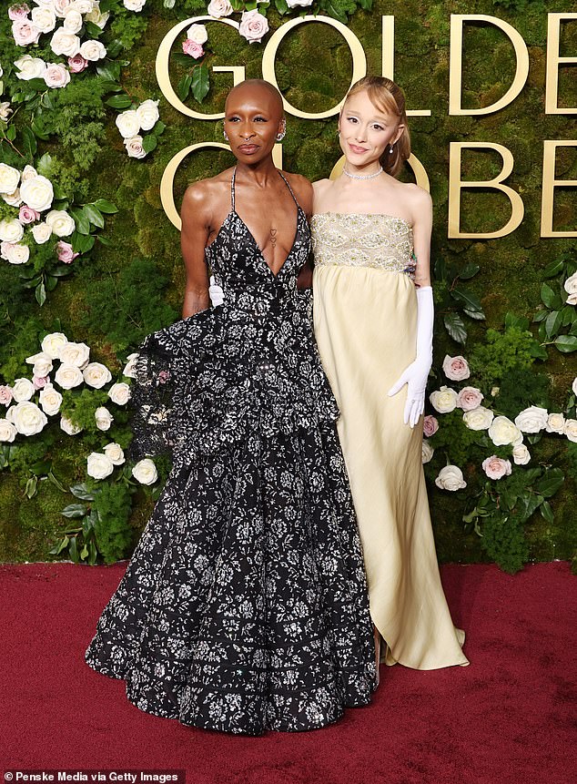 Dressed like an anemic elementary school student, Ariana Grande and Cynthia Erivo stayed apart all night, taking selfies and whispering in the comfortable confines of their two-woman coven.