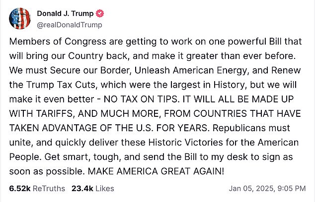 1736194360 849 Trump teases plans for his Mega MAGA bill which could