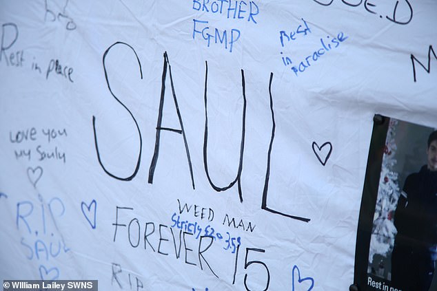 Messages at the scene at the time read 'rest in peace my brother', 'fly high', 'shining up there' and 'forever 15'.