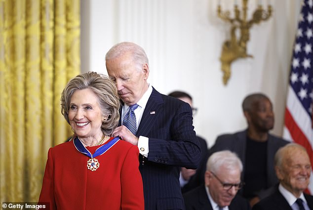 Biden drew criticism from some of the recipients, including Hillary Clinton, the former First Lady.