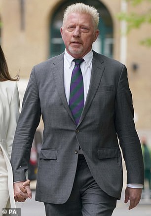 The six-time Grand Slam champion was jailed in April 2022 (pictured) for hiding £2.5m in assets and loans to avoid paying his debts.