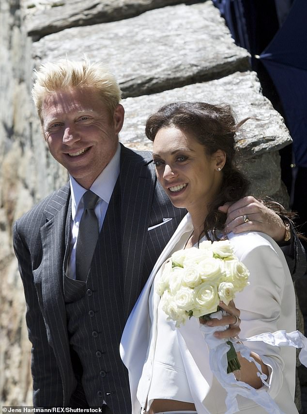 Lilly and Boris were embroiled in a bitter divorce battle after their separation, which left her in need of therapy (pictured at their 2009 wedding)