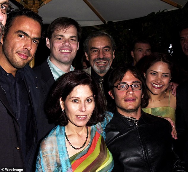 Alejandro González Iñárritu, Tom Ortenberg, Emilio Echevarría, Marta Sosa, Gael García Bernal, Mark Amin