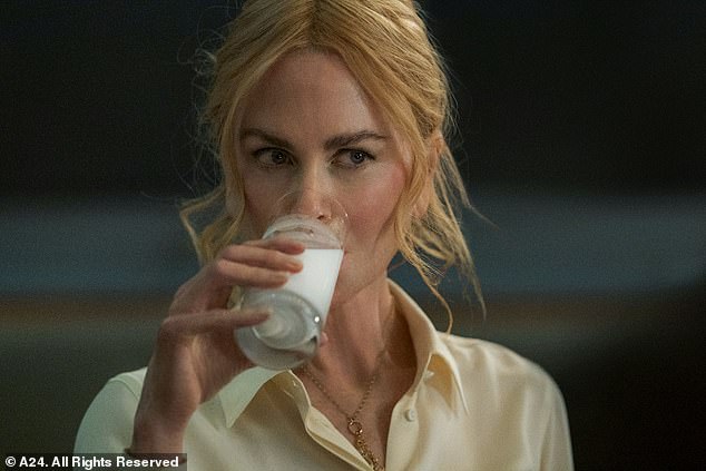 Surprisingly, it's not the only unexpected scene involving milk, as Romy also seductively drinks an entire glass of milk at a bar in another spicy moment.