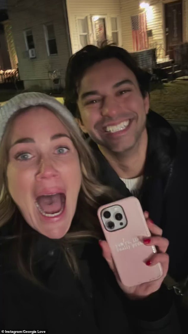 The former Bachelorette star (pictured with friend Abir), 35, took to Instagram on Sunday to detail her extraordinary experience after losing her iPhone in an Uber in Manhattan.