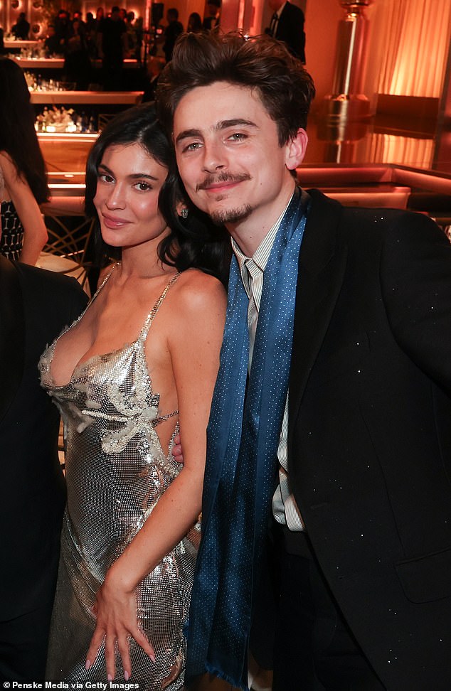 Kylie attended the awards ceremony in support of her boyfriend Timothée Chalamet