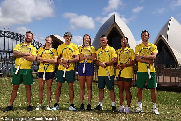 Aiava (pictured second from right with her Australian United Cup teammates) said the atmosphere in the team was 