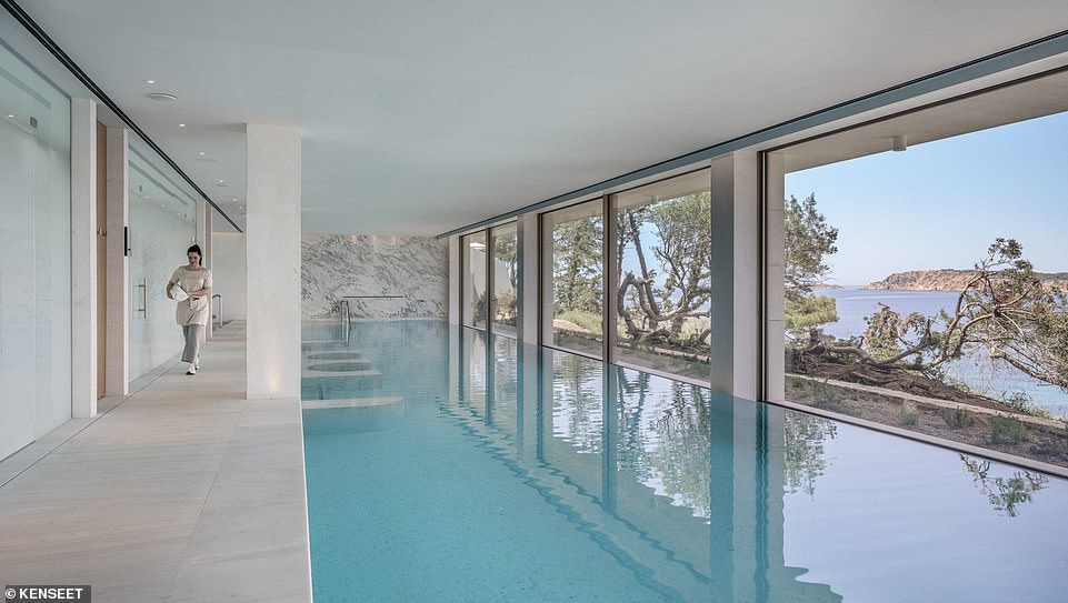 The Four Seasons has an indoor pool with ocean views, a great option for a rare bad weather day.