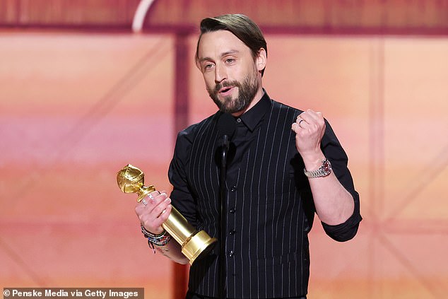 Culkin also won a Globe the previous year for his work on the hit television drama 'Succession.'