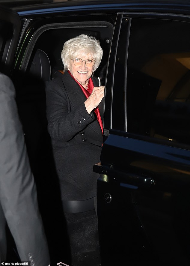 David was accompanied by his mother Sandra and given VIP treatment as they left the five-star hotel.