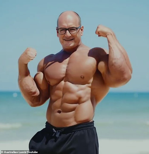 The former Sunrise presenter, 68, appears in a new Australian Lamb advert. In a clip from the ad, Koch is seen sporting giant muscles and ripped arms while posing on the beach.