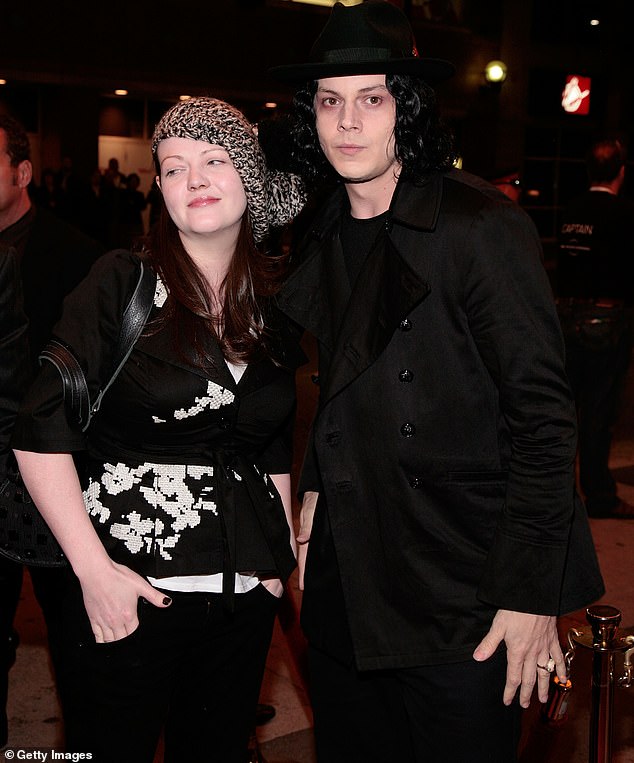 Jack rose to international fame as part of The White Stripes, a musical duo formed by him and his first wife, Meg White; the couple is photographed in 2009