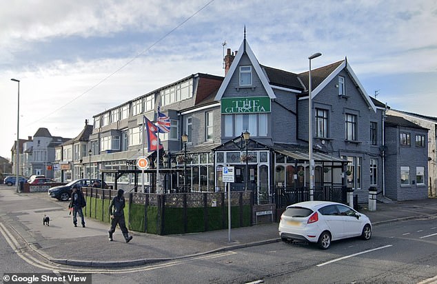 The Gurkha restaurant, hotel and buffet bar in Blackpool, Lancs, where Sabrina was found dead