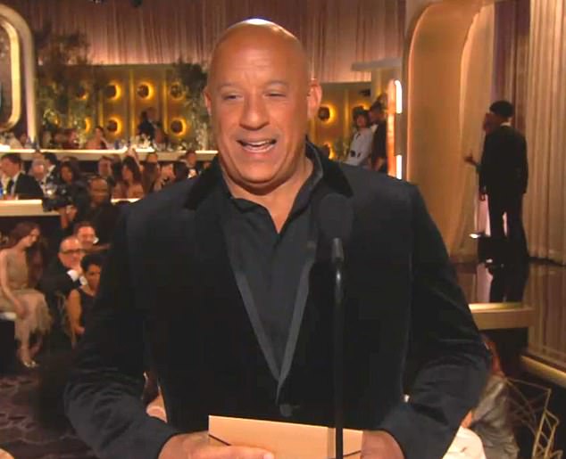 Diesel and Johnson had an awkward moment at the Golden Globes on Sunday, years after they clashed on the set of 2017's The Fate of the Furious.