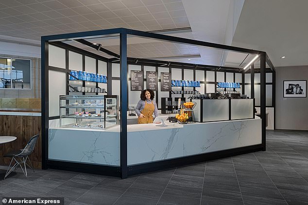 Amex also has a Blue Roast by American Express coffee shop at Seattle-Tacoma International Airport (SEA)