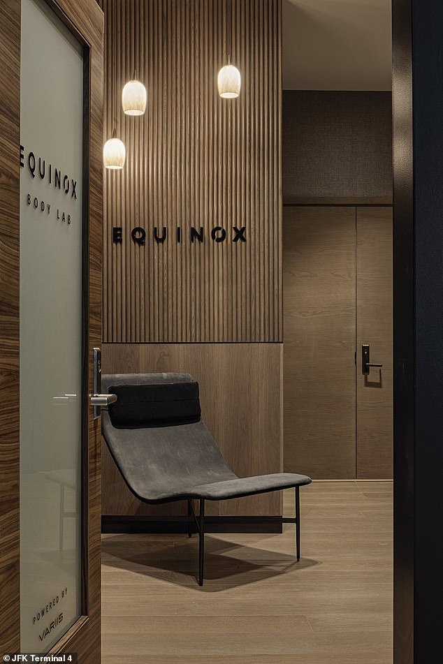 The two-story JFK Centurion Lounge opened in 2020 and included the Equinox Body Lab