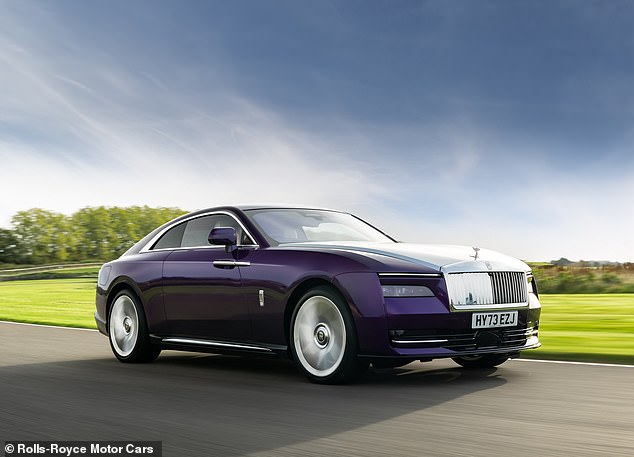 The all-electric Specter was Rolls-Royce's second best-selling car in 2024, the British brand said.