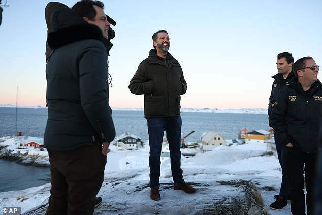 Donald Trump Jr. visited Greenland on Tuesday with three close Trump allies for what was initially sold as a 