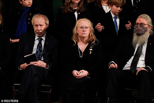 Former President Jimmy Carter's daughter, Amy Carter, at the United States Capitol as her father lies in state in the Rotunda.