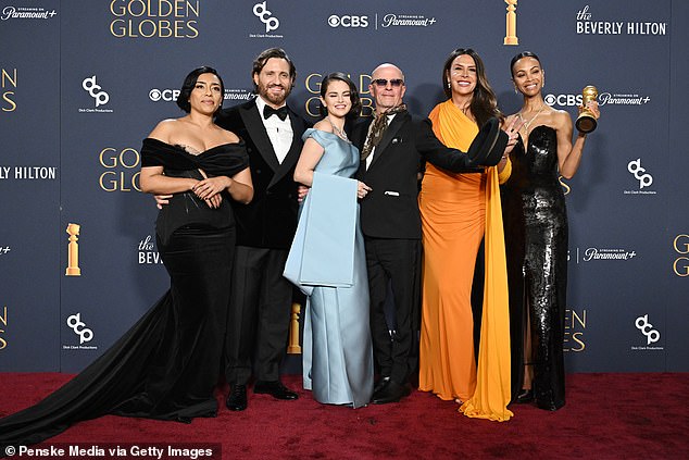 Emilia Pérez was the big winner at Sunday's Golden Globes, taking four awards after receiving the most nominations ahead of the 82nd ceremony.